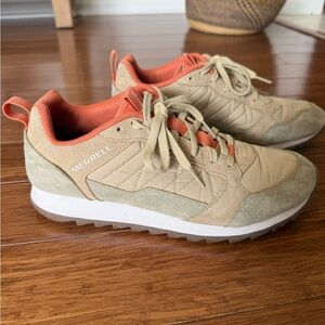 Merrell Alpine Sneaker- Tan and Coral